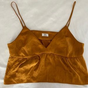 ARITZIA LITTLE MOON SIZE M CROPPED CAMISOLE